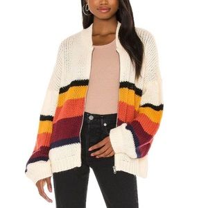 Revolve Zip-Up Cardigan